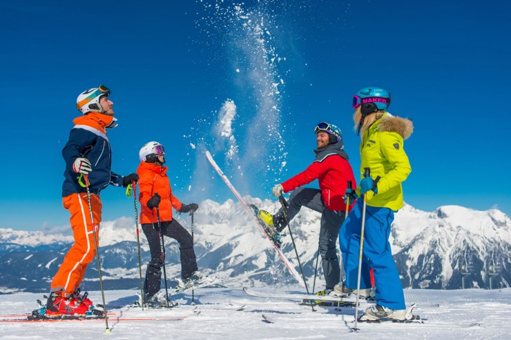 Skifahrer auf der Skipiste © Planai-Hochwurzen/Christine Höflehner